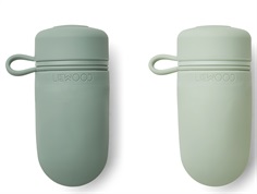 Liewood peppermint/dusty mint mix smoothie bottle Tanya silicone (2-pack)